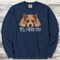 Australian Cattle Dog Red Herd You Long Sleeve Tee - True Navy