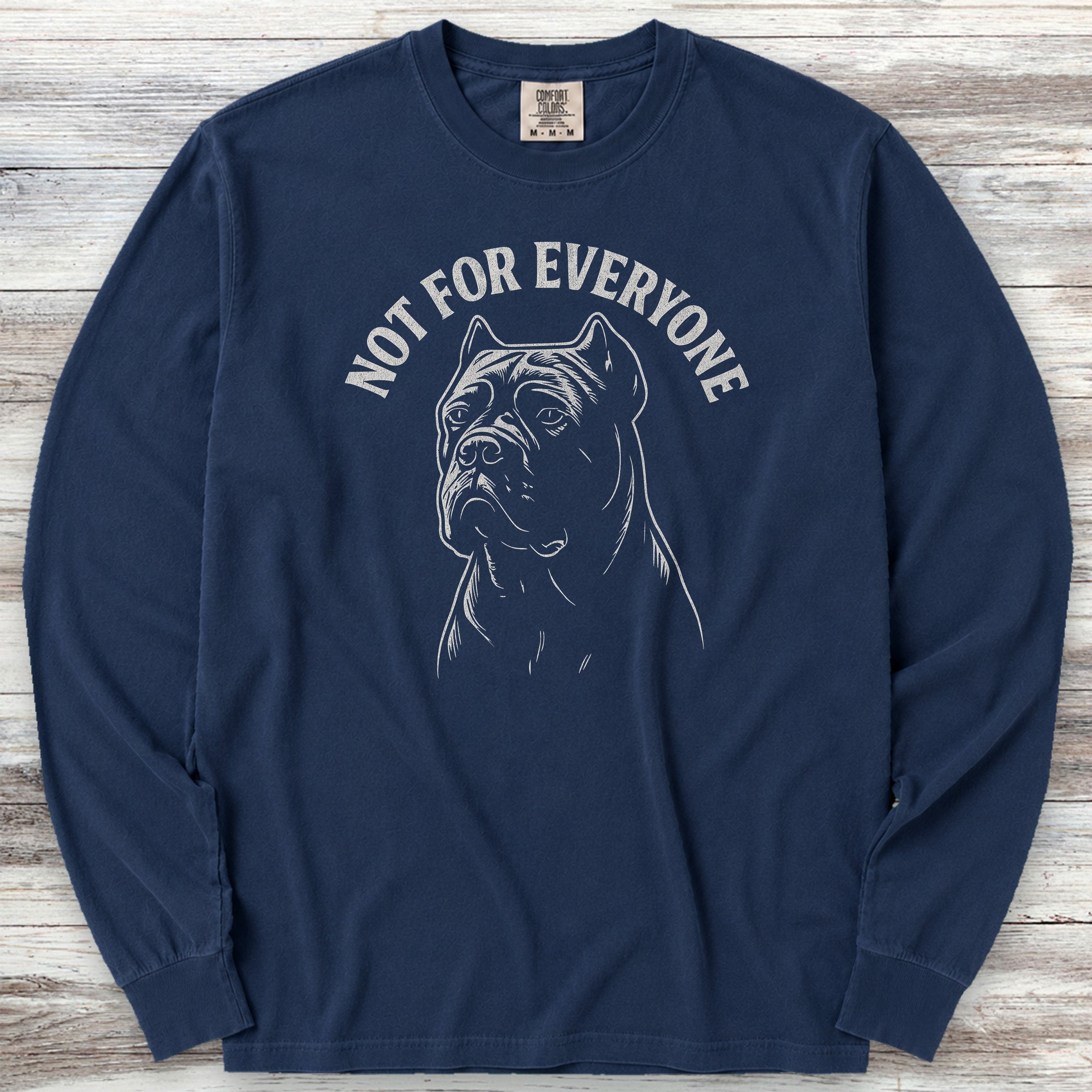Cane Corso Not Everyone Long Sleeve Tee - True Navy