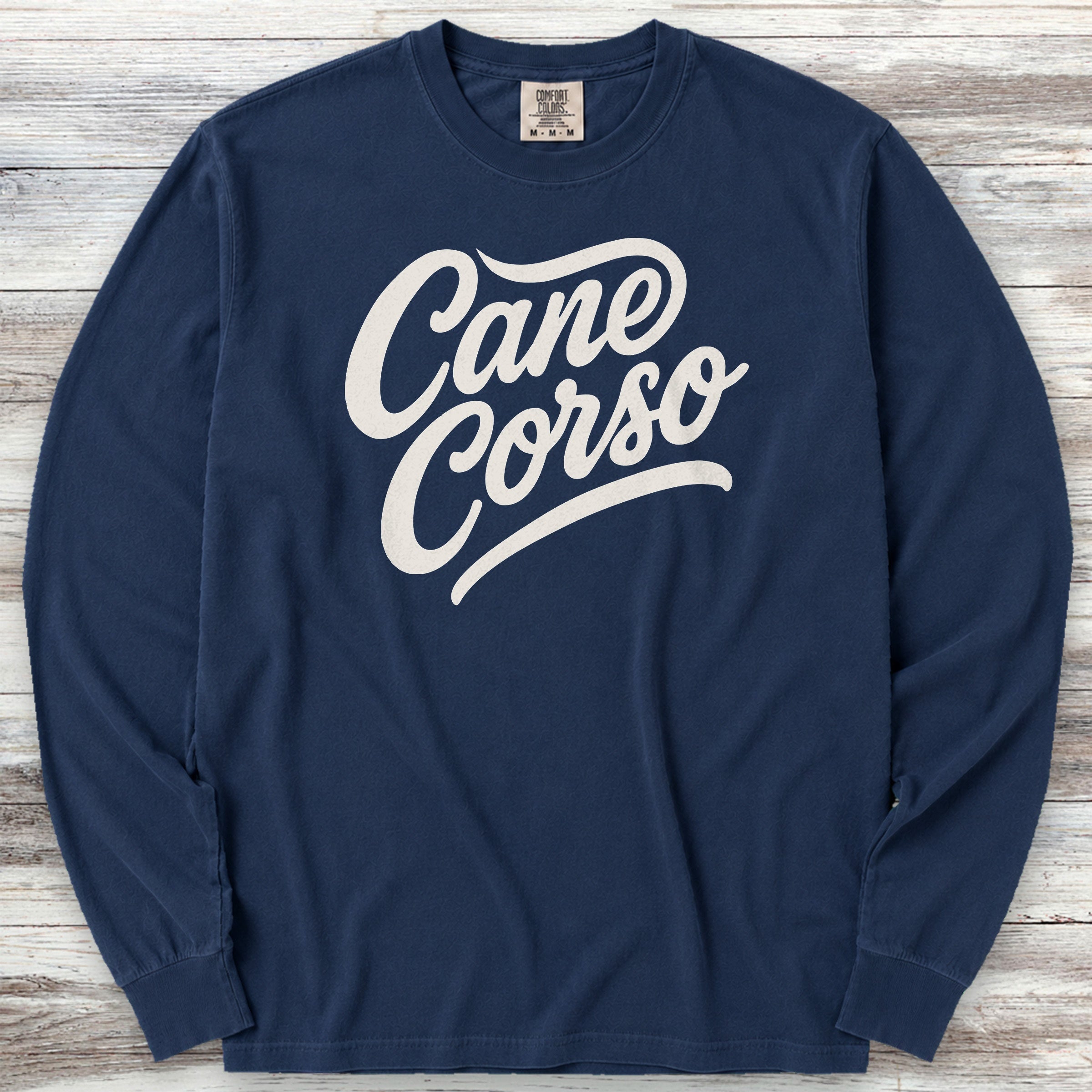 Cane Corso Team Long Sleeve Tee - True Navy