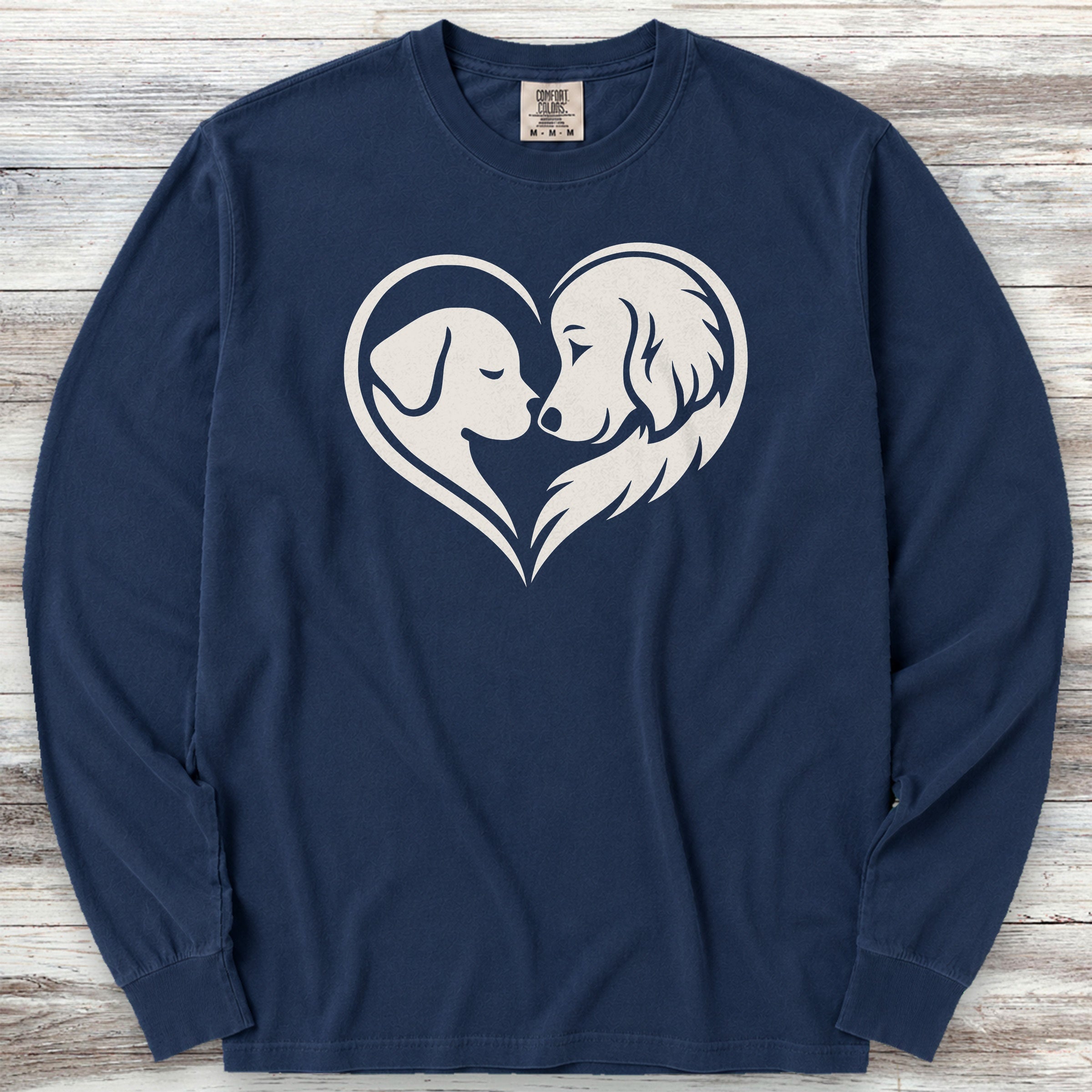 Dog Wear Studio Logo Long Sleeve Tee - True Navy