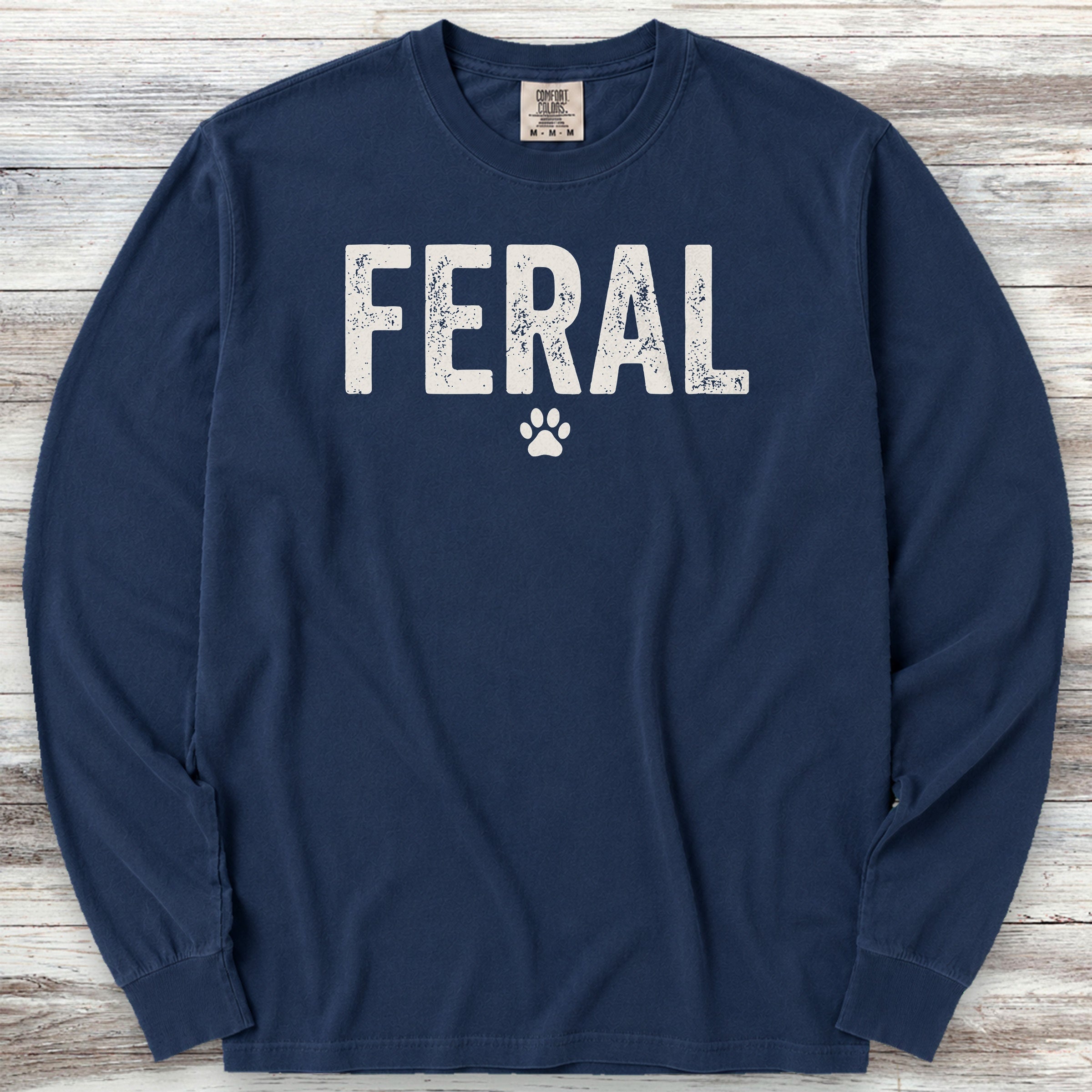 Feral Long Sleeve Tee - True Navy