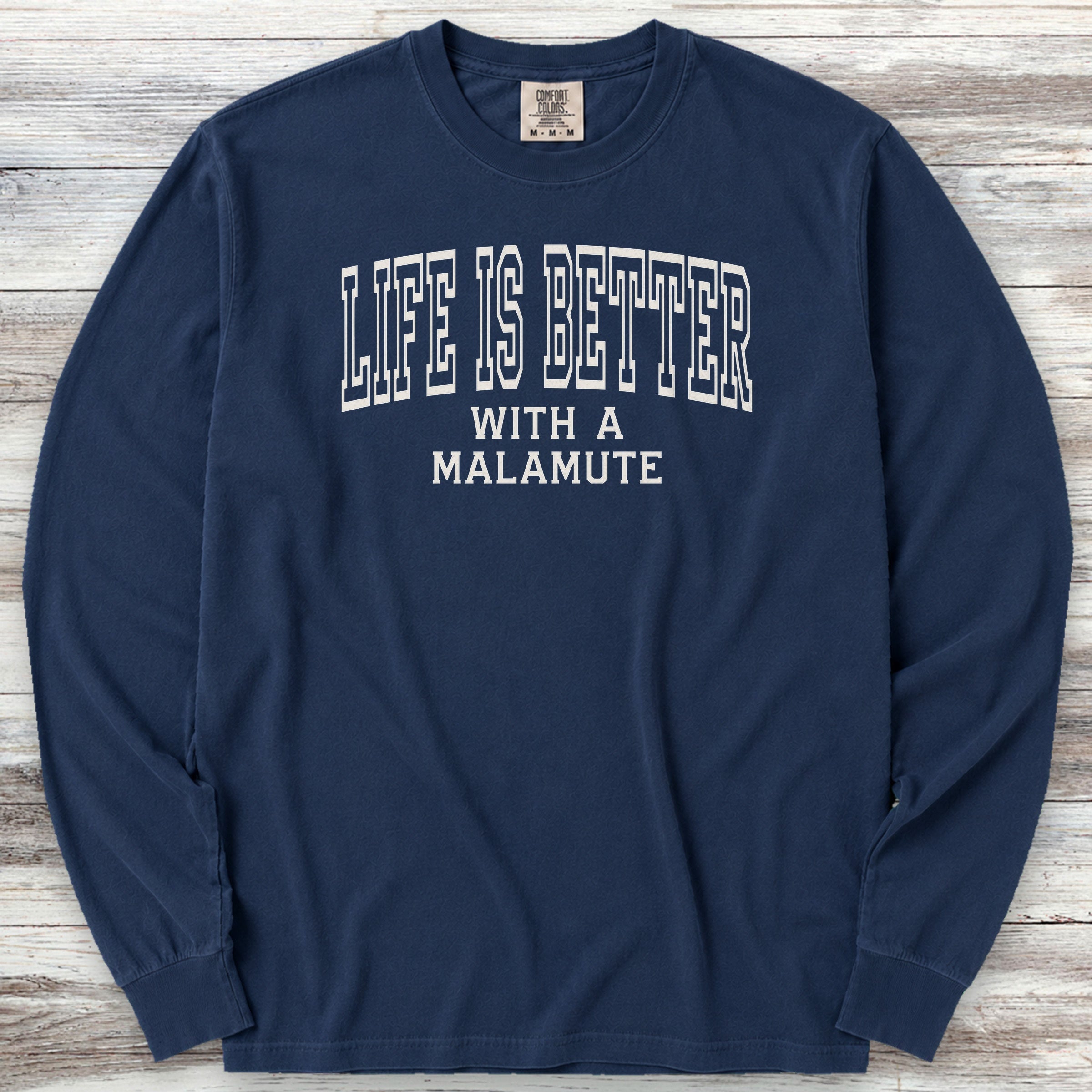 Malamute Better Long Sleeve Tee - True Navy