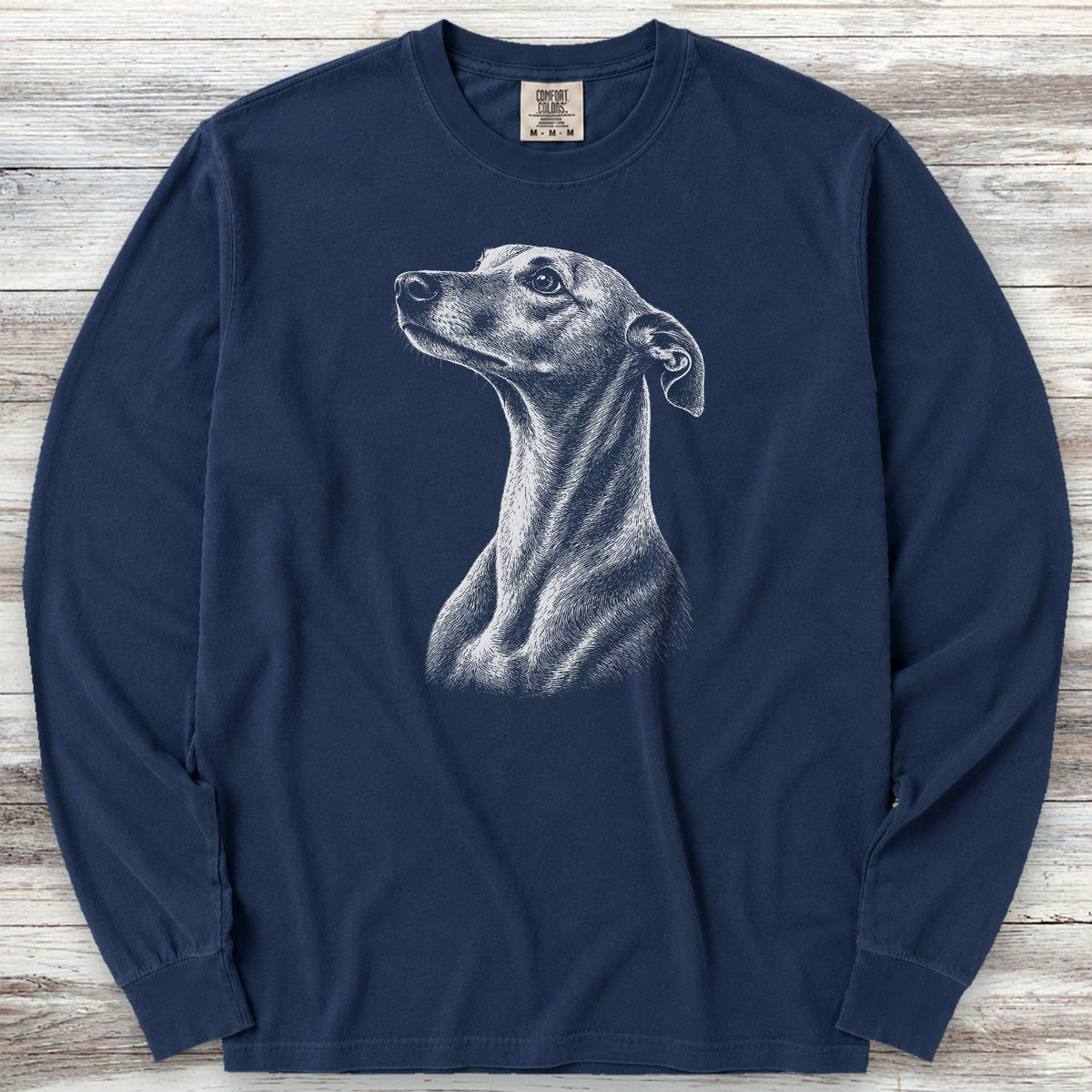 Whippet Loyalty Long Sleeve Tee - True Navy