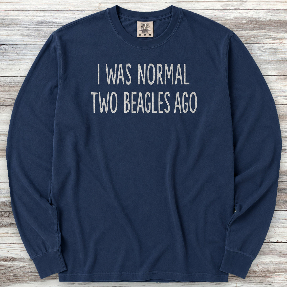 Beagle Normal Long Sleeve Tee - True Navy