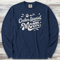 Cocker Spaniel Groovy Mom Long Sleeve Tee - True Navy