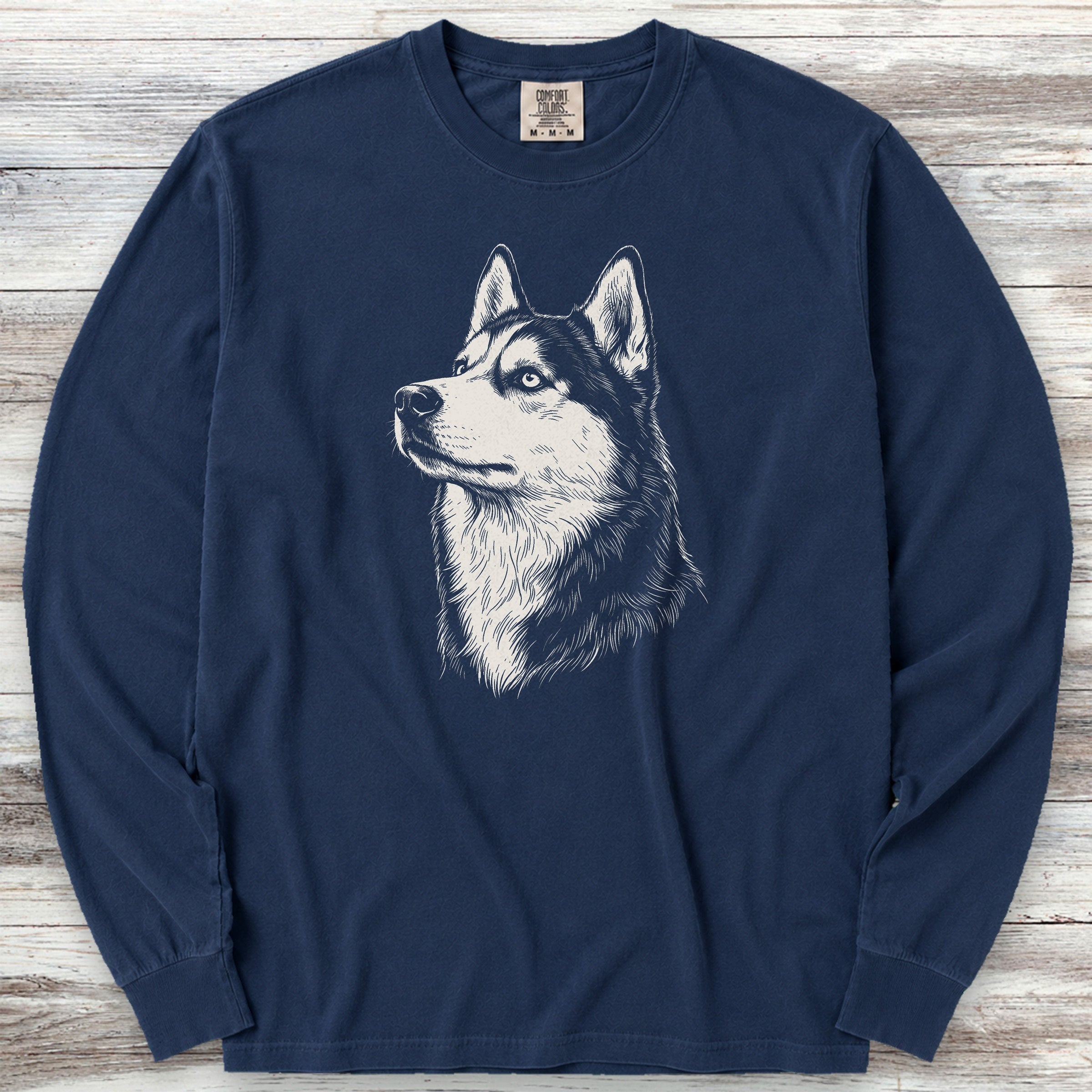 Husky Loyalty Long Sleeve Tee - True Navy