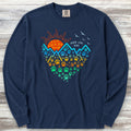 Adventure Heart Long Sleeve Tee - True Navy