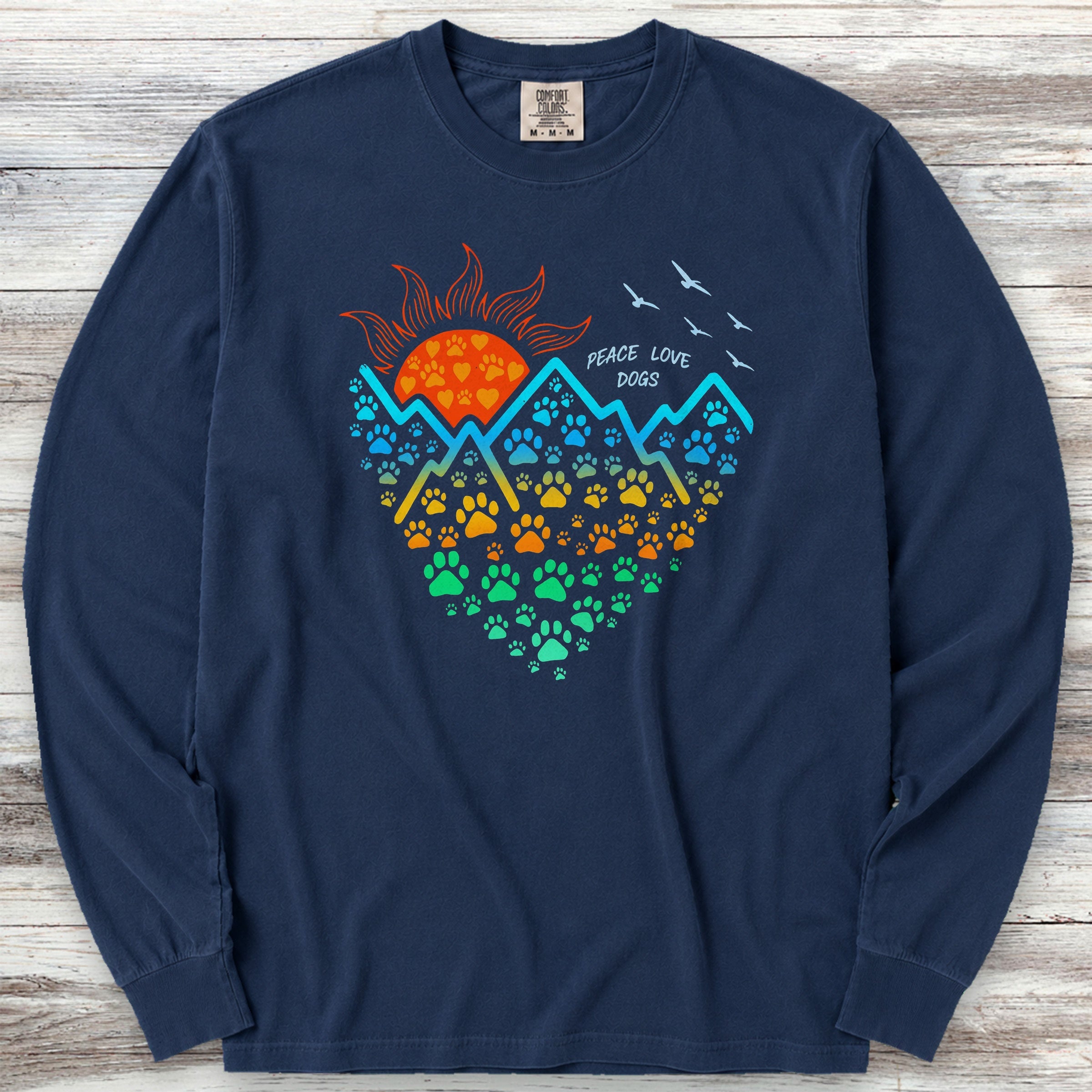 Adventure Heart Long Sleeve Tee - True Navy