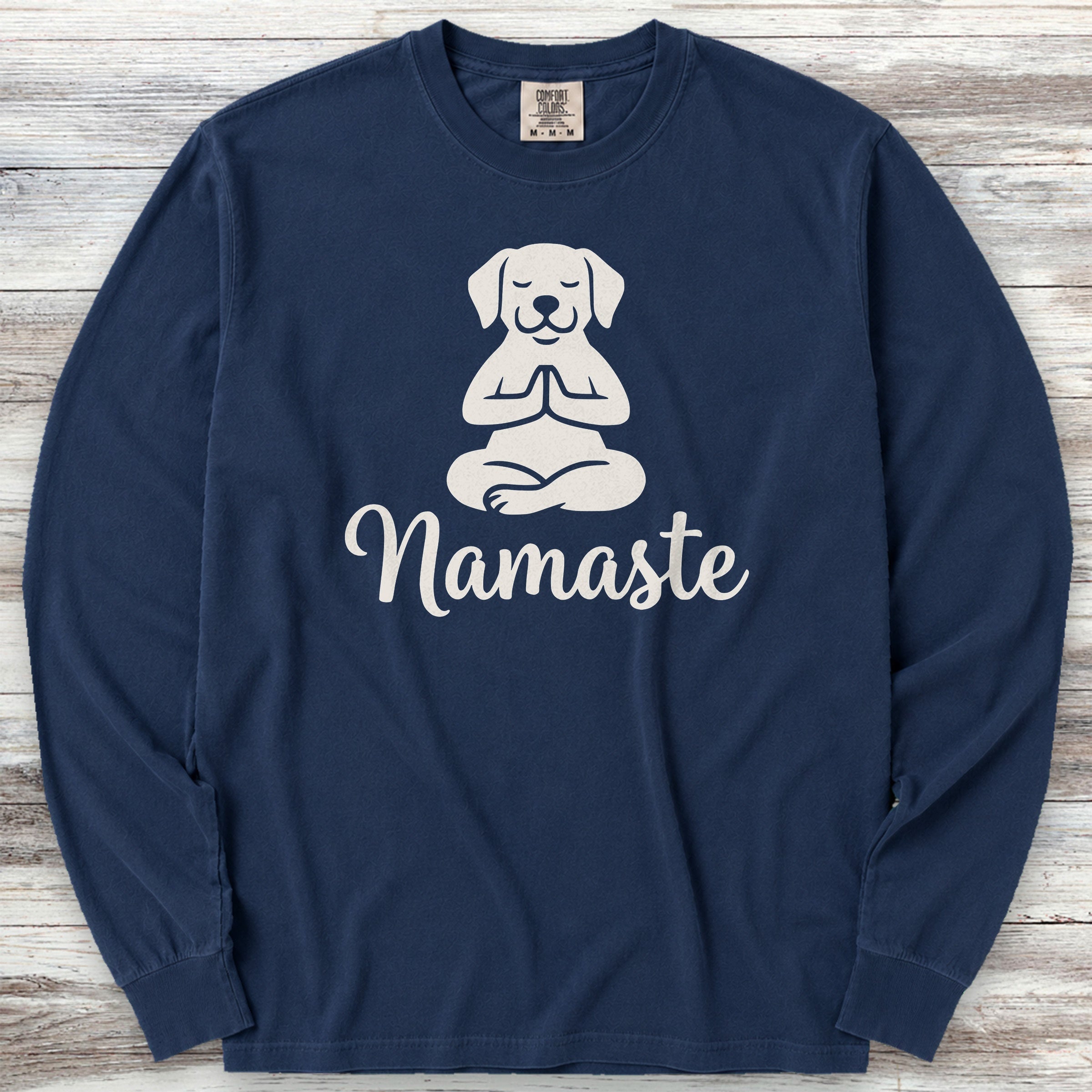 Namaste Long Sleeve Tee - True Navy