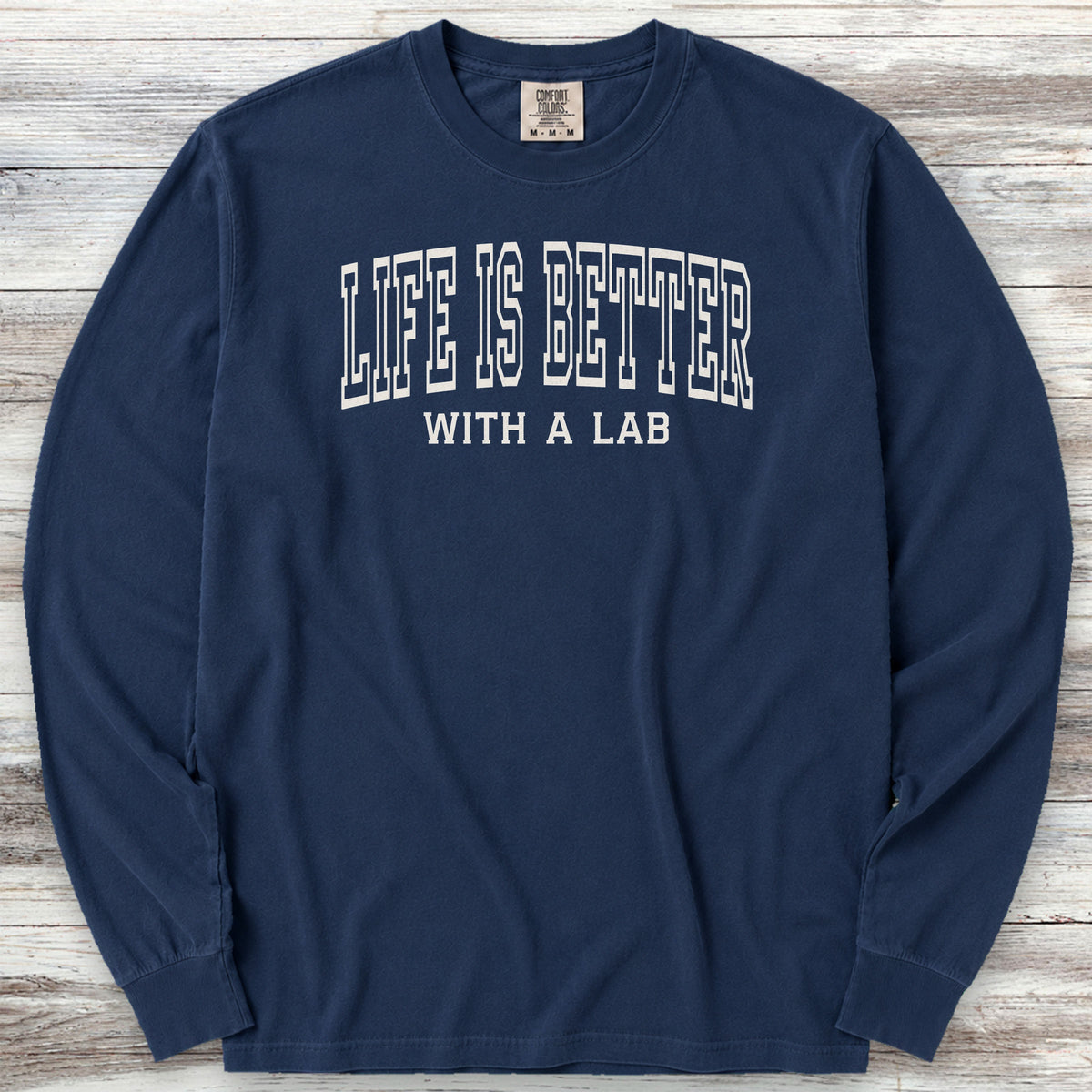 Labrador Retriever Better Long Sleeve Tee - True Navy