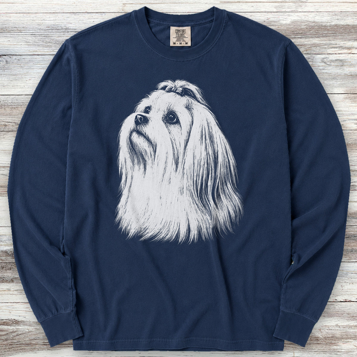 Maltese Loyalty Long Sleeve Tee - True Navy