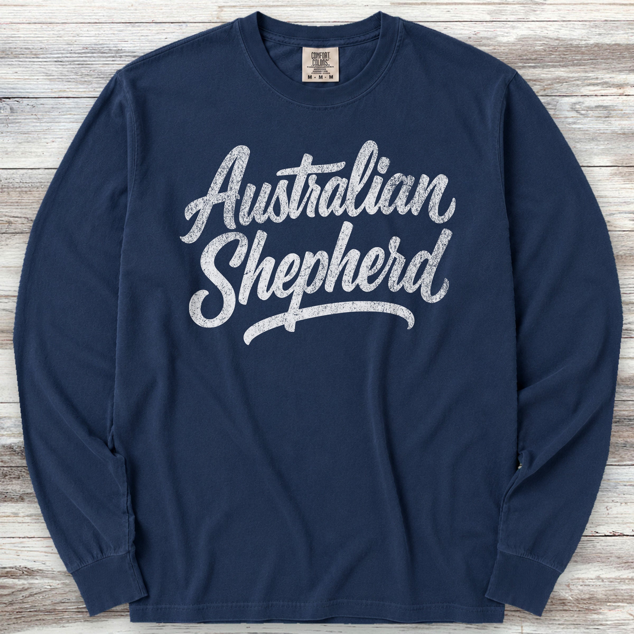 Australian Shepherd Team Long Sleeve Tee - True Navy