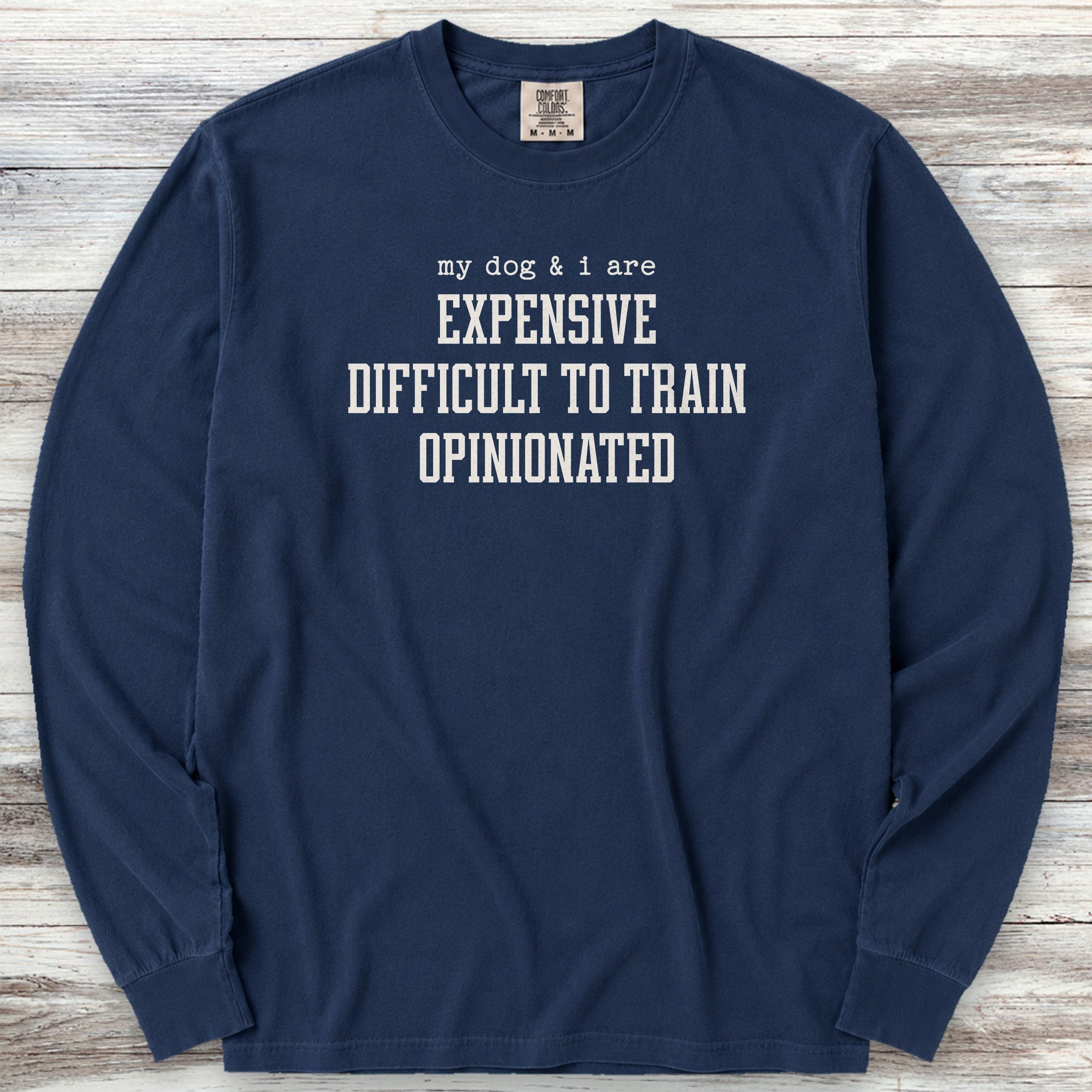 My Dog & I Long Sleeve Tee - True Navy