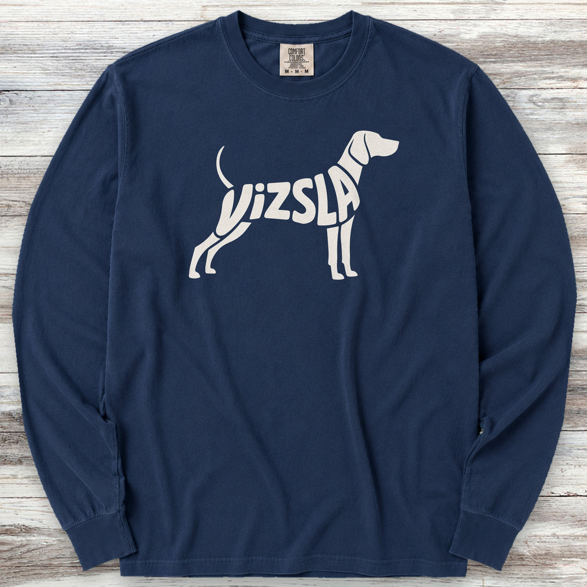 Vizsla Long Sleeve Tee - True Navy