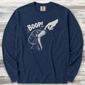 Dachshund BOOP! Long Sleeve Tee - True Navy