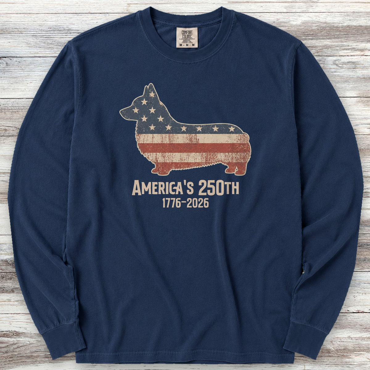 Corgi 250 Long Sleeve Tee - True Navy