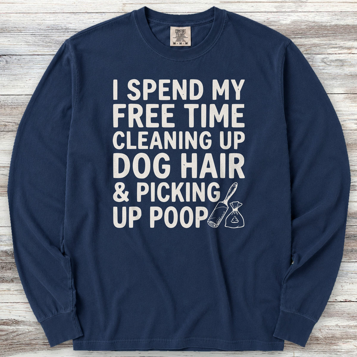 Free Time Long Sleeve Tee - True Navy