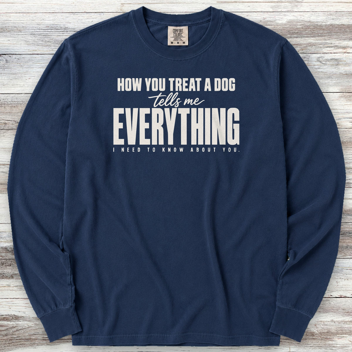 Everything Long Sleeve Tee - True Navy