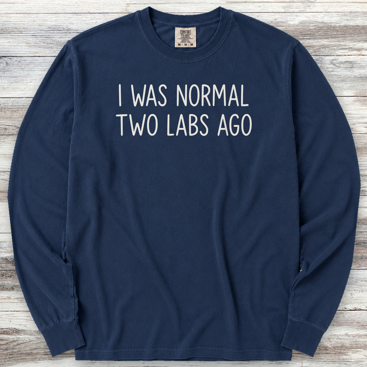 Labrador Retriever Lab Normal Long Sleeve Tee - True Navy