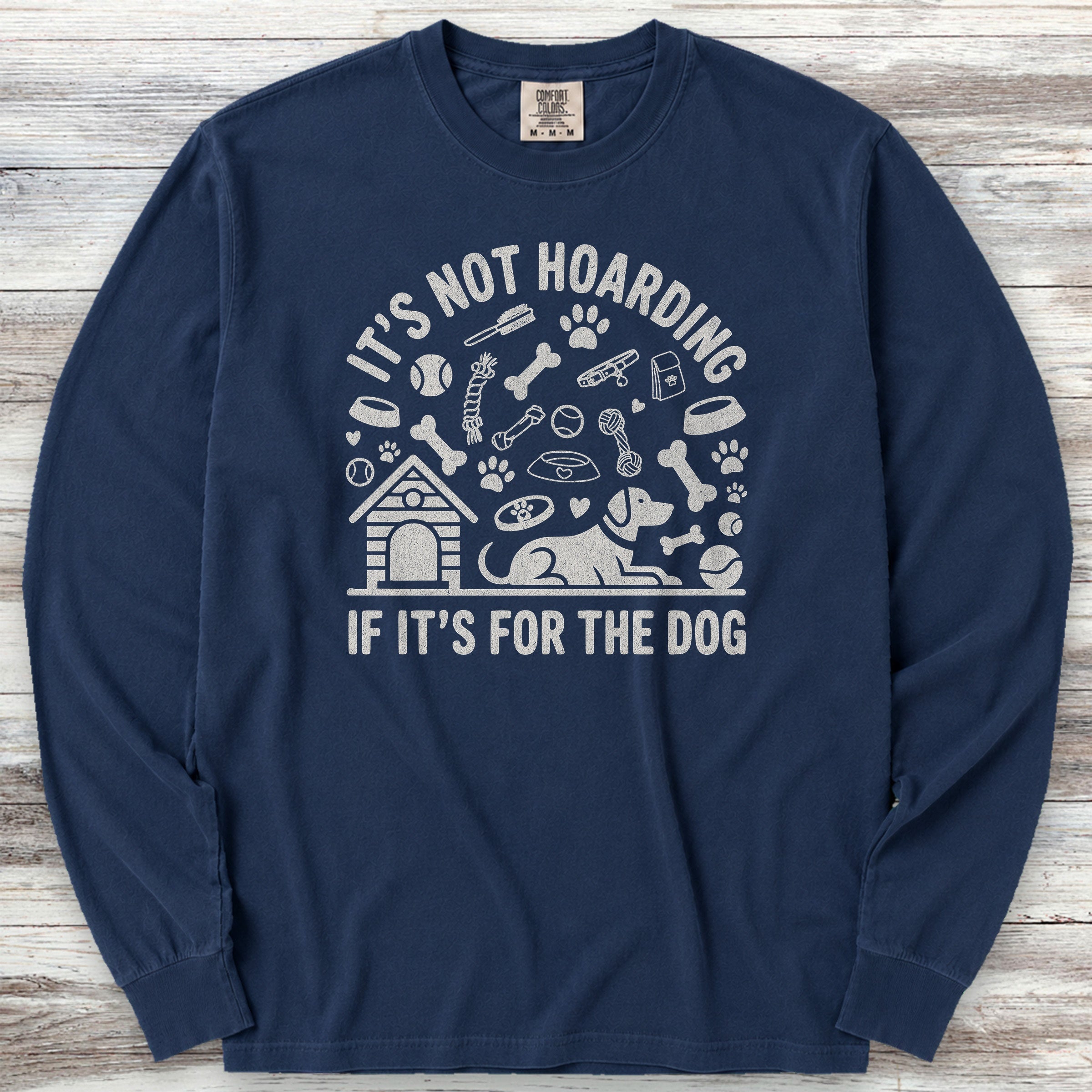 It's Not Hoarding Long Sleeve Tee - True Navy