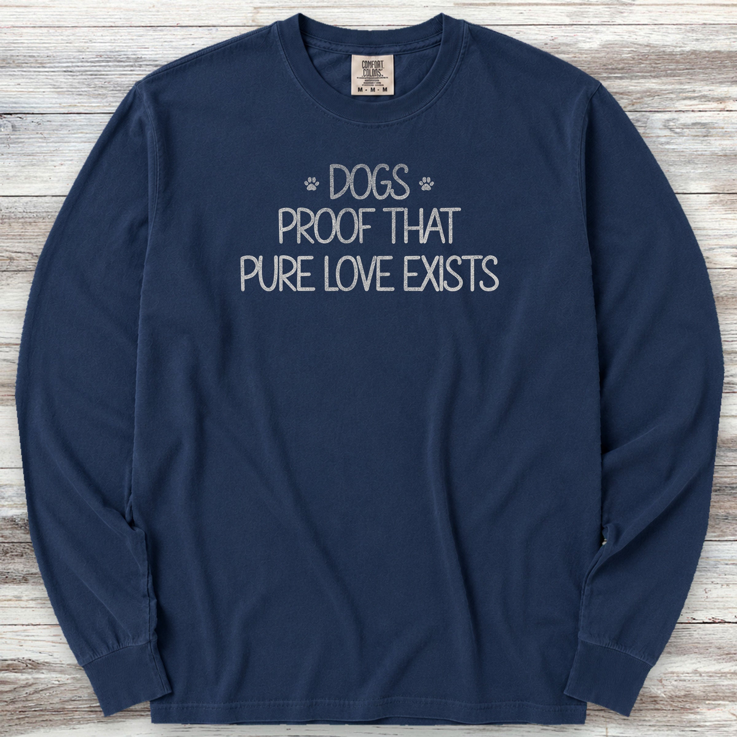 Pure Love Proof Long Sleeve Tee - True Navy