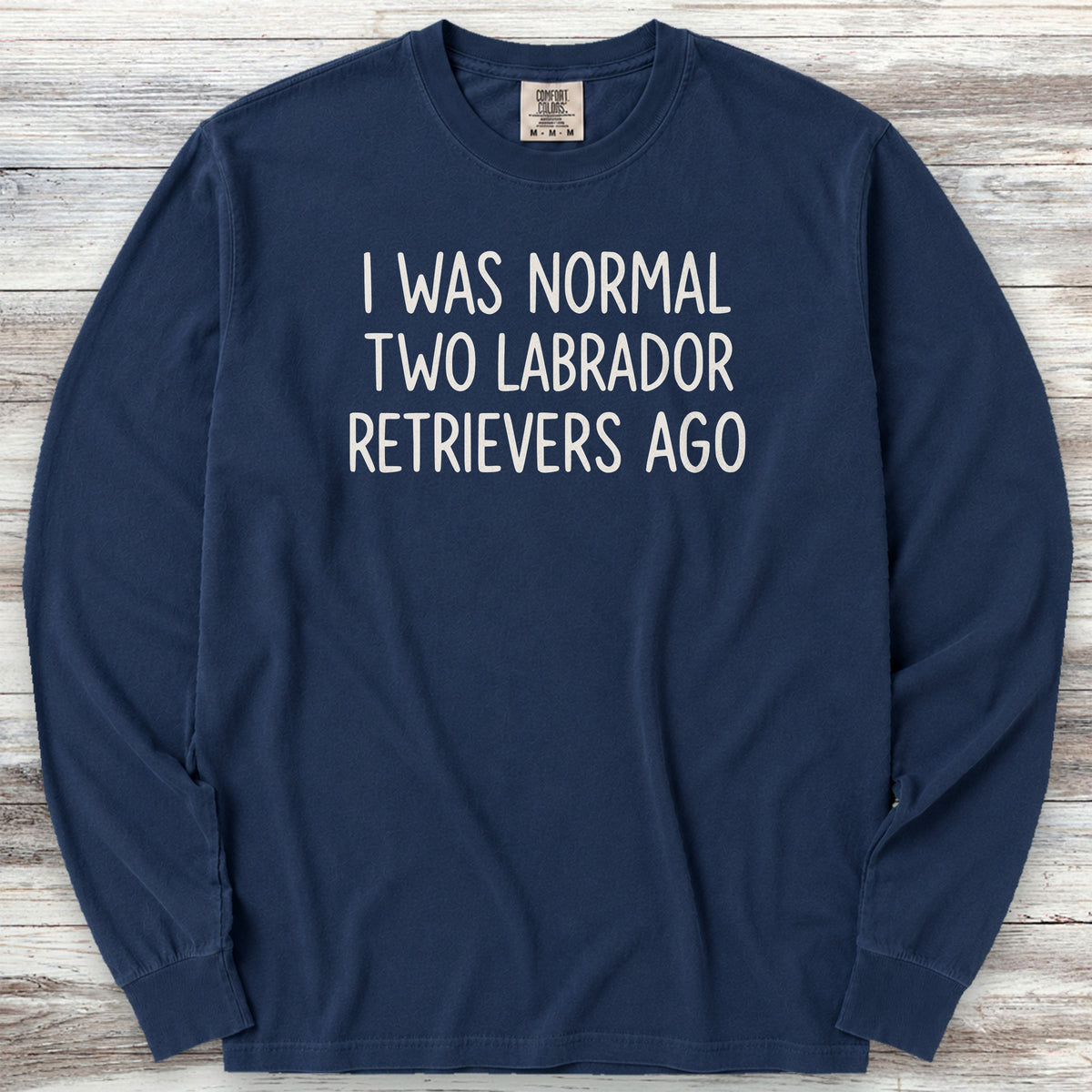 Labrador Retriever Normal Long Sleeve Tee - True Navy