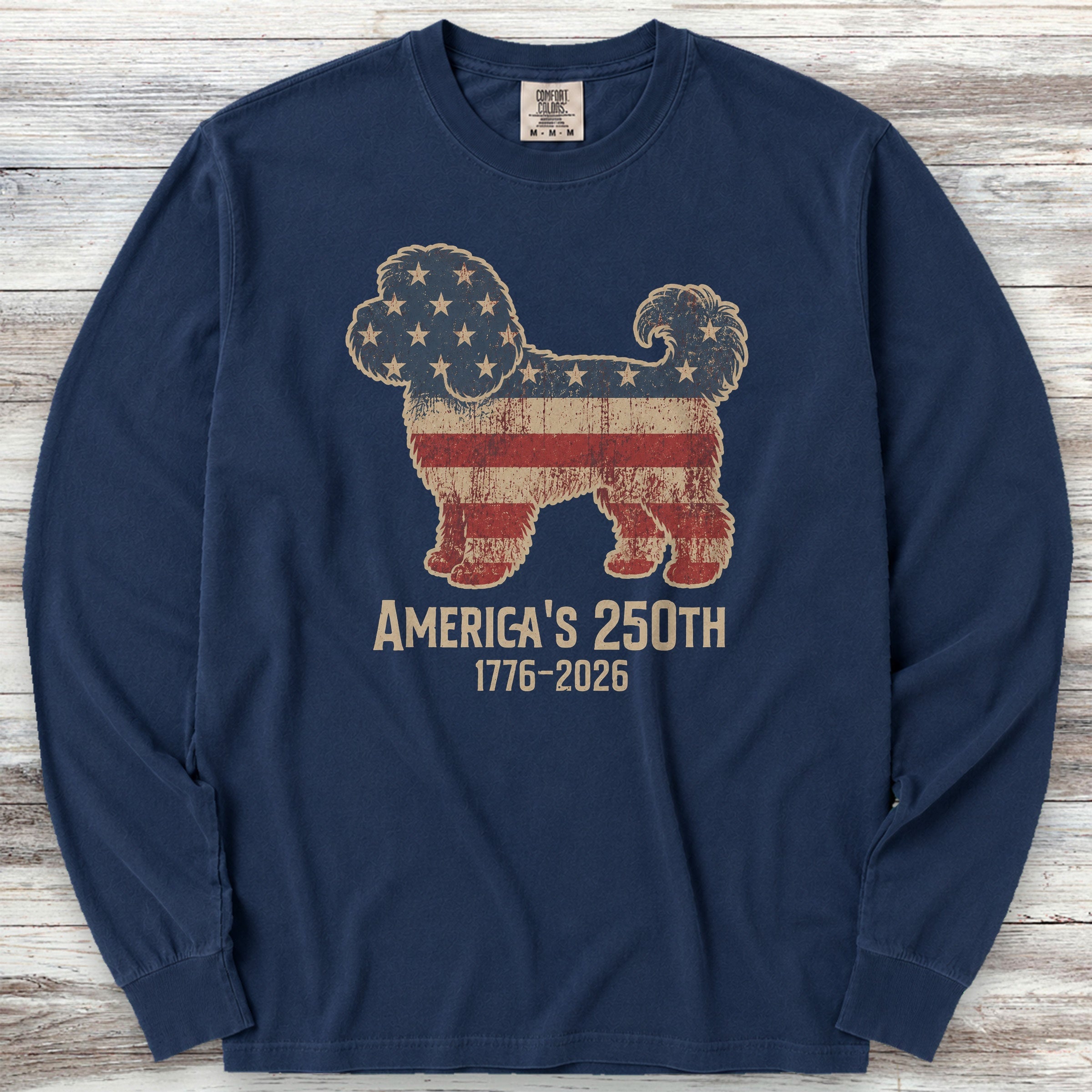 Cavapoo 250 Long Sleeve Tee - True Navy