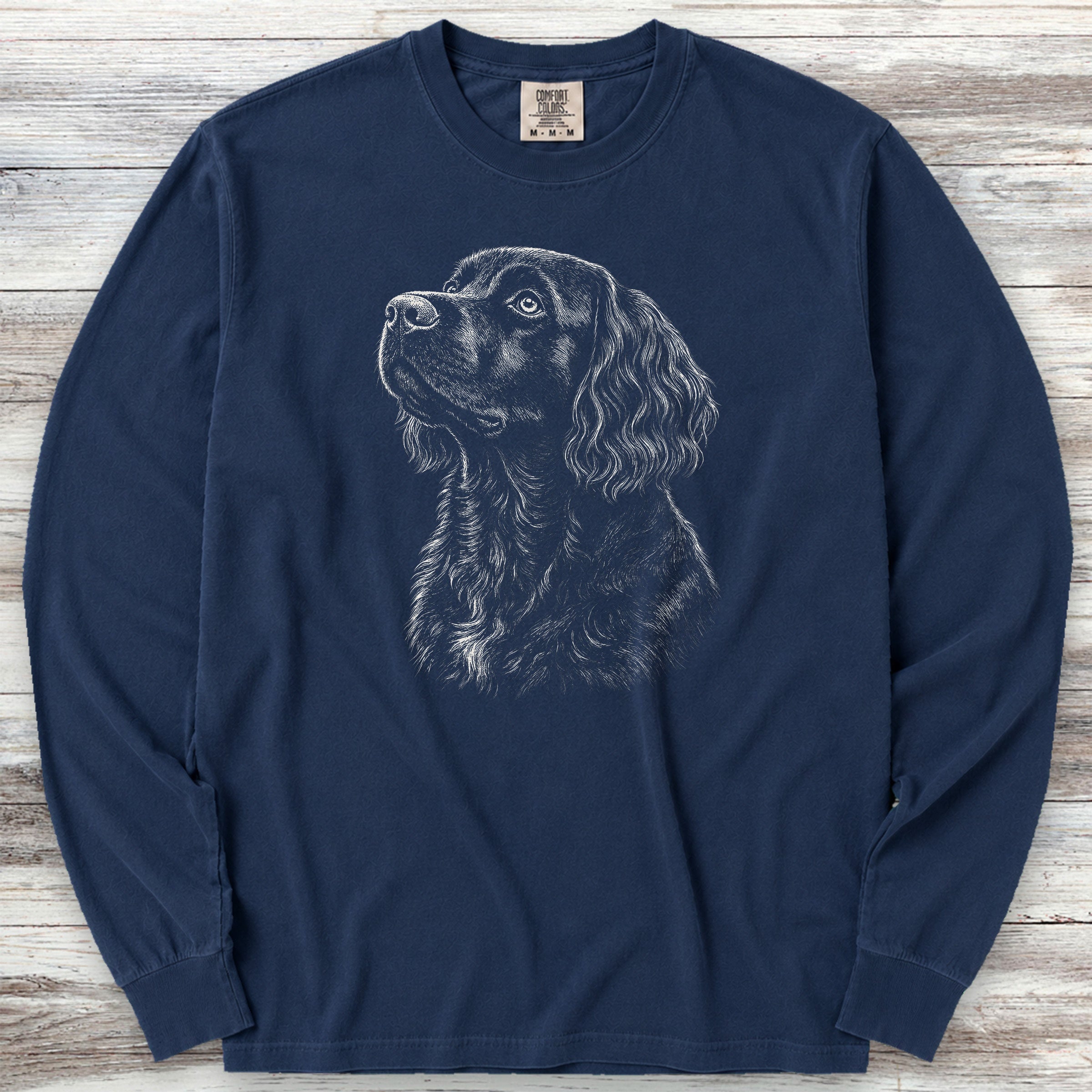 Boykin Spaniel Loyalty Long Sleeve Tee - True Navy