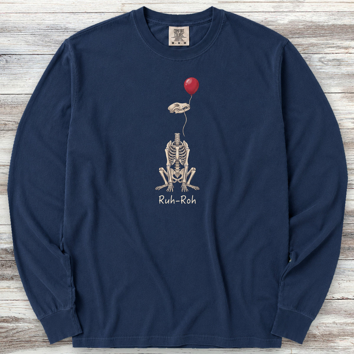 Ruh-Roh Long Sleeve Tee - True Navy
