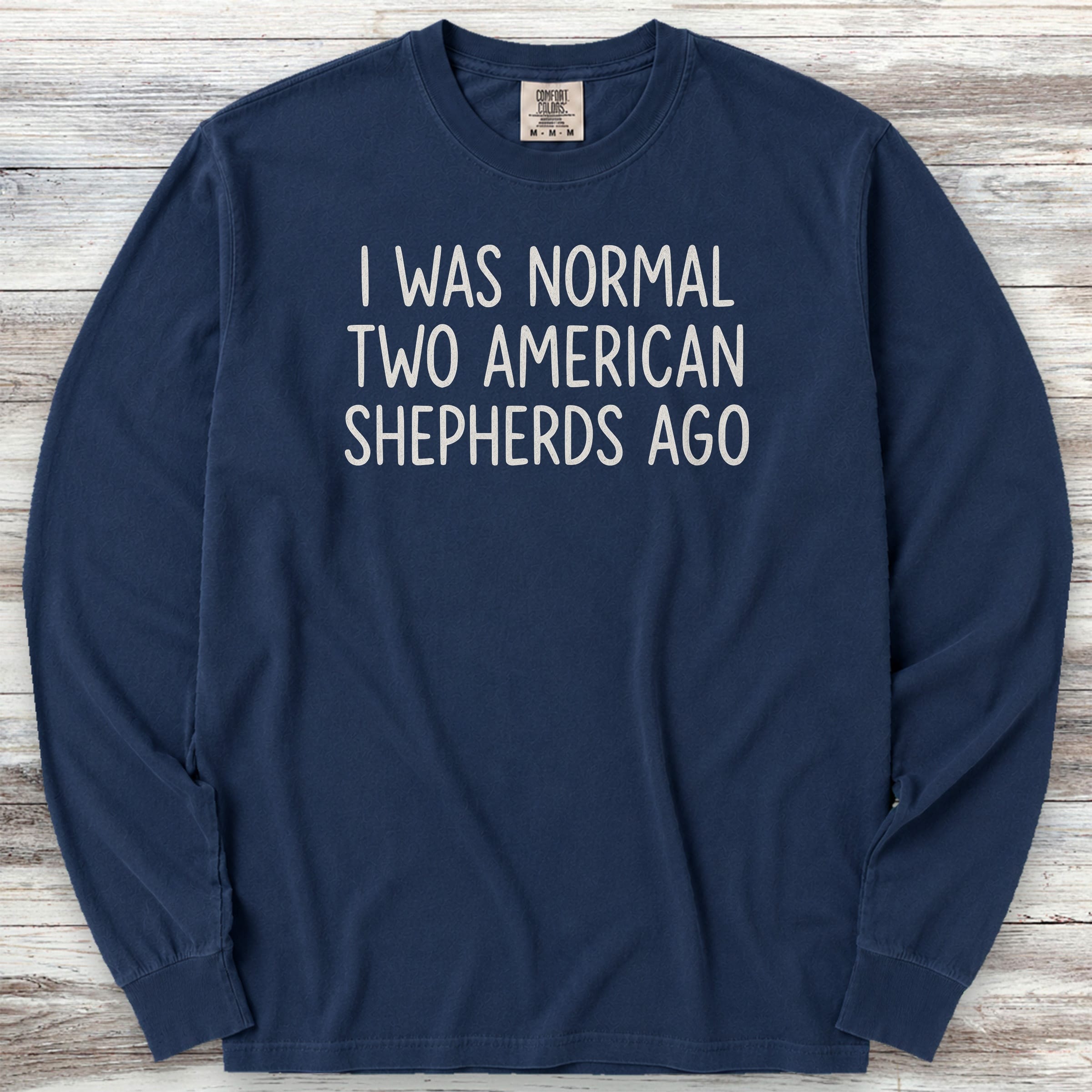 American Shepherd Normal Long Sleeve Tee - True Navy