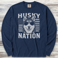 Husky Nation Long Sleeve Tee - True Navy