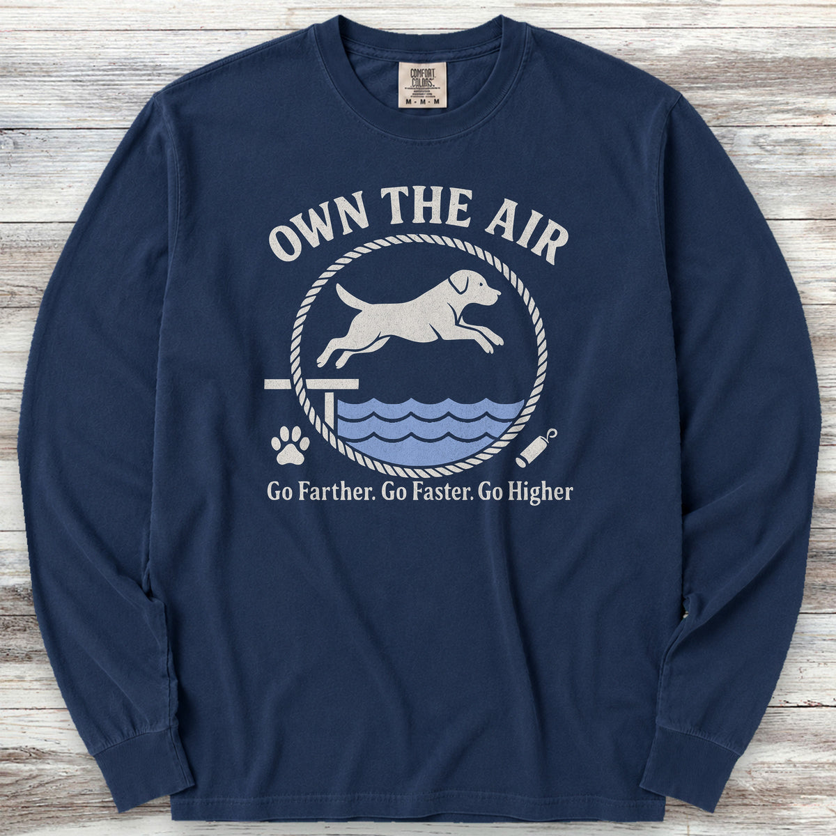 Labrador Retriever Air Long Sleeve Tee - True Navy