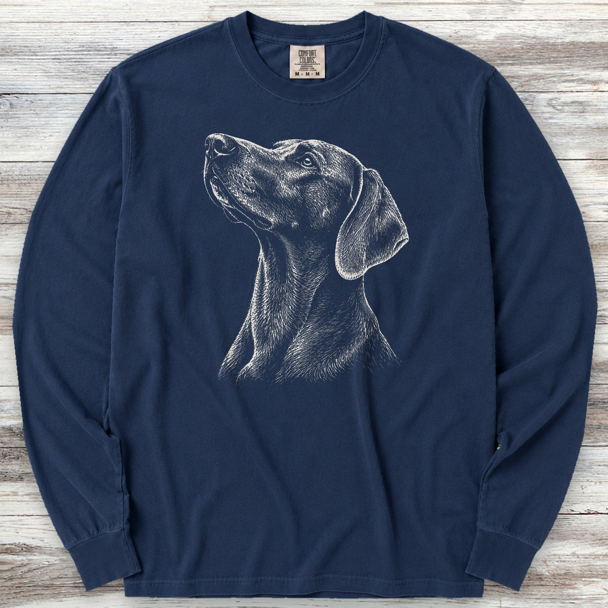 Vizsla Loyalty Long Sleeve Tee - True Navy