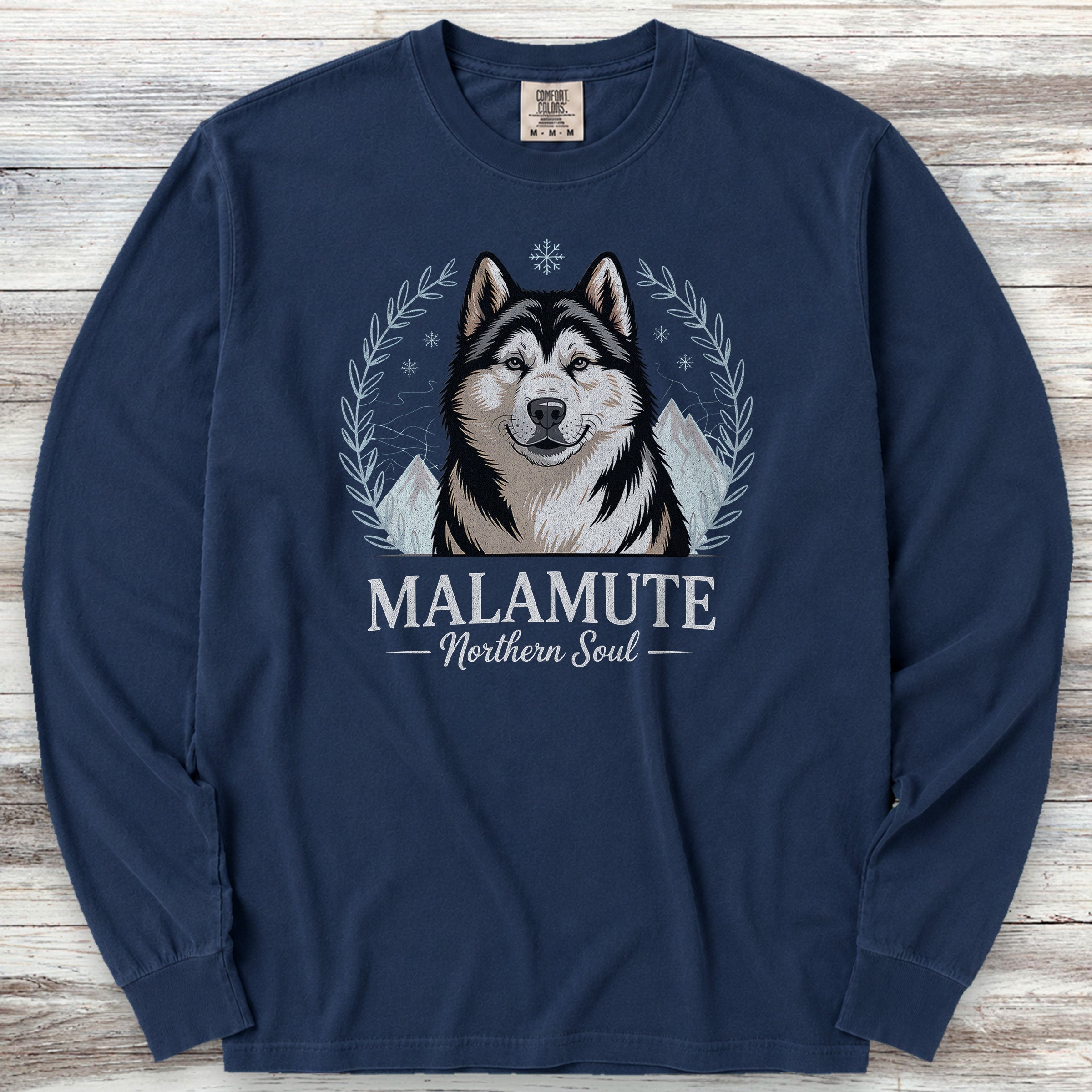 Malamute Northern Soul Long Sleeve Tee - True Navy