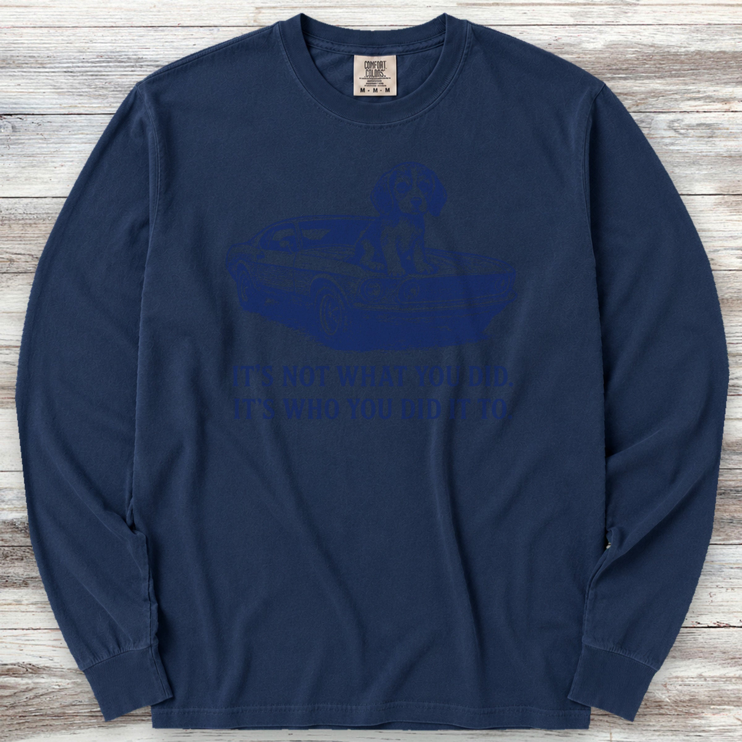 John's Beagle Long Sleeve Tee - True Navy