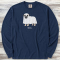 Pug Boo Long Sleeve Tee - True Navy