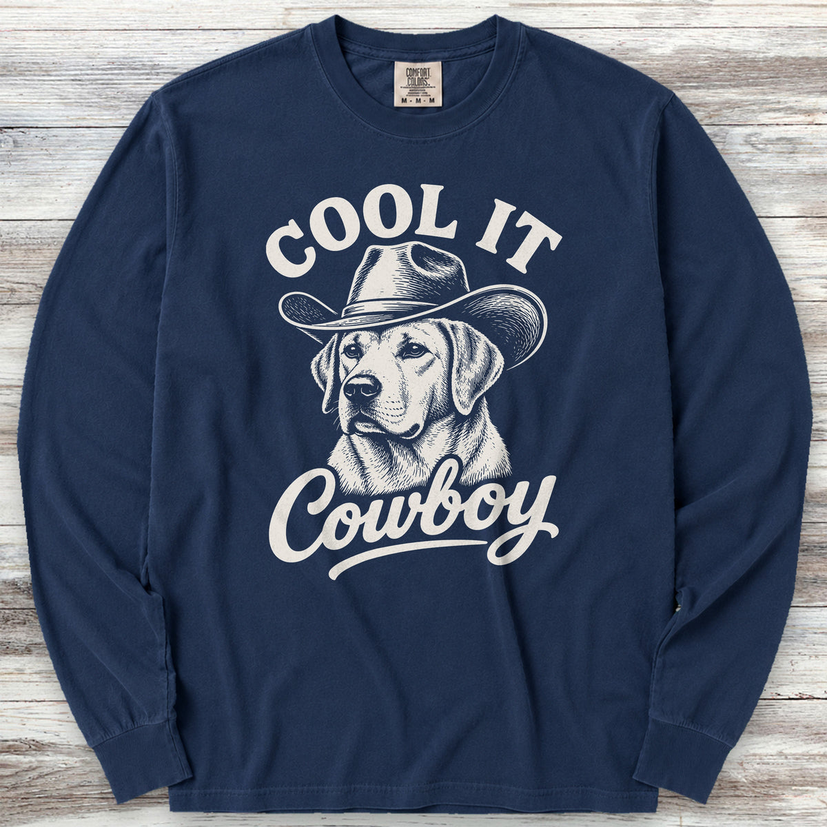 Labrador Retriever Cool It Long Sleeve Tee - True Navy