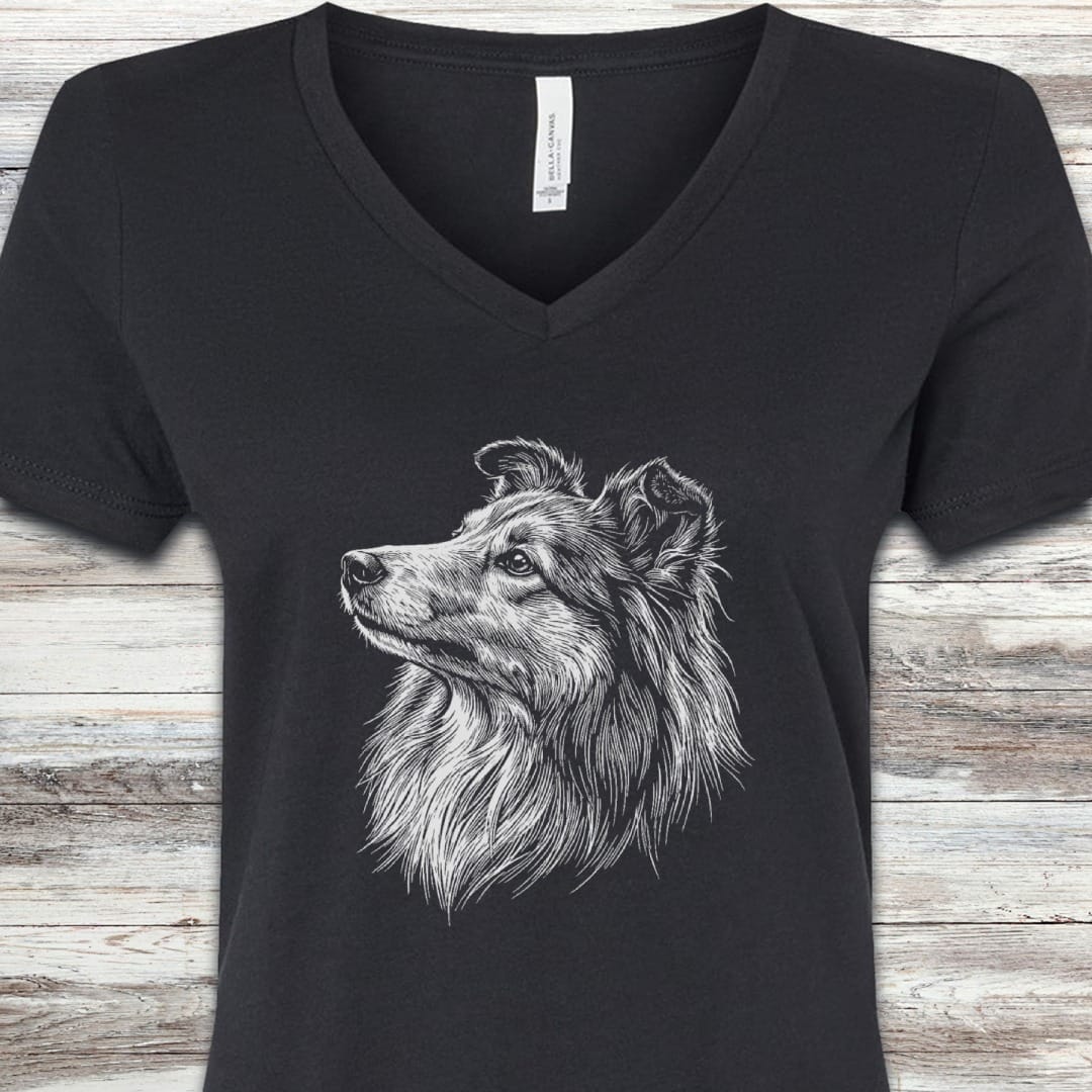 Shetland Sheepdog Loyalty V-Neck Tee