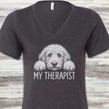 Doodle Therapist V-Neck Tee