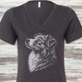 Australian Shepherd Loyalty V-Neck Tee