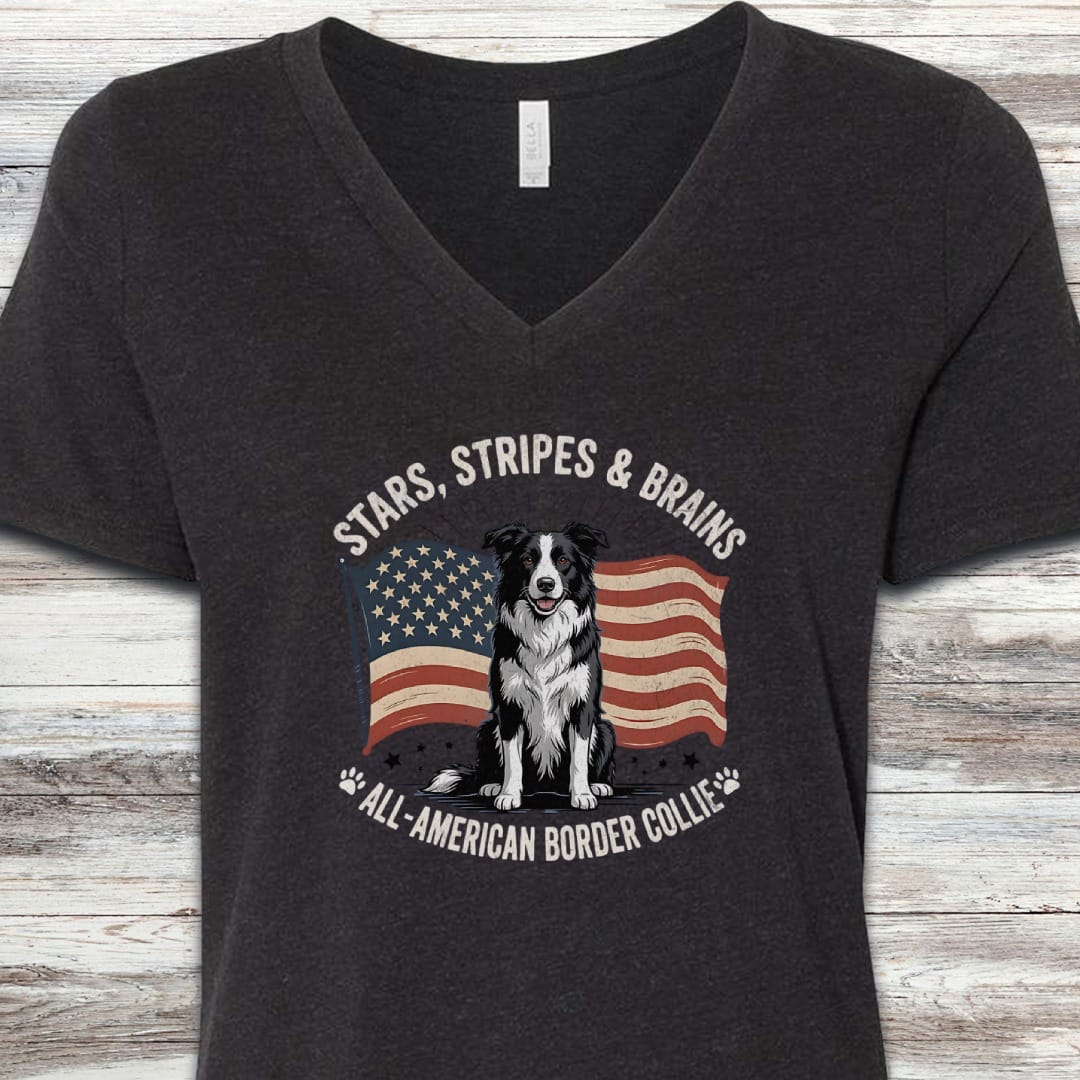 Border Collie All American V-Neck
