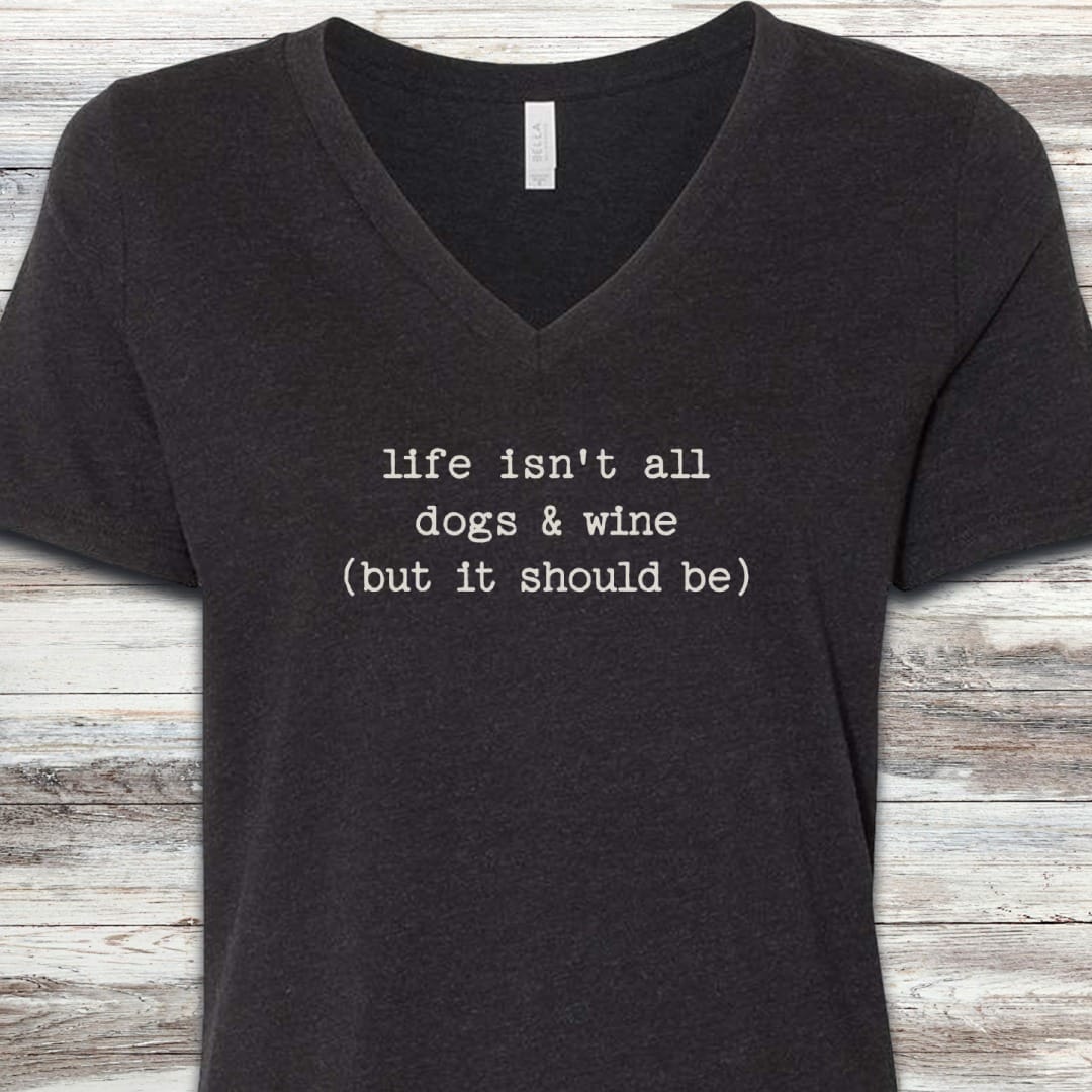 Dogs & Wine V-Neck