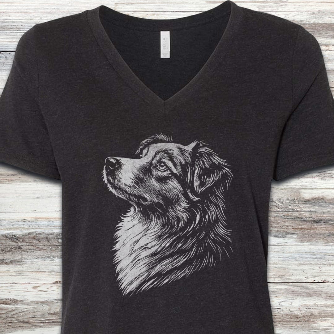 Australian Shepherd Loyalty V-Neck Tee