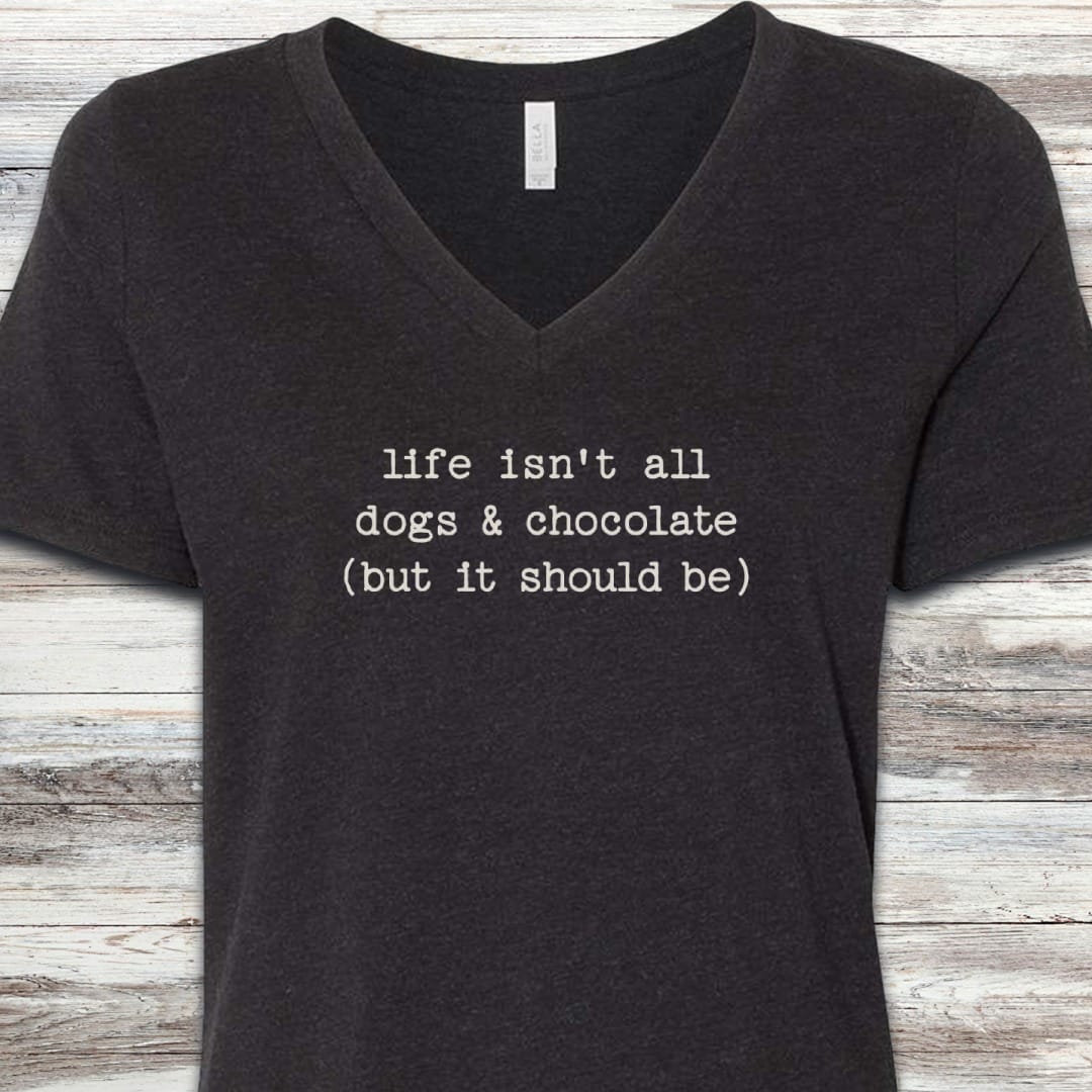 Dogs & Chocolate V-Neck
