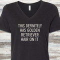 Golden Retriever Hair V-Neck Tee