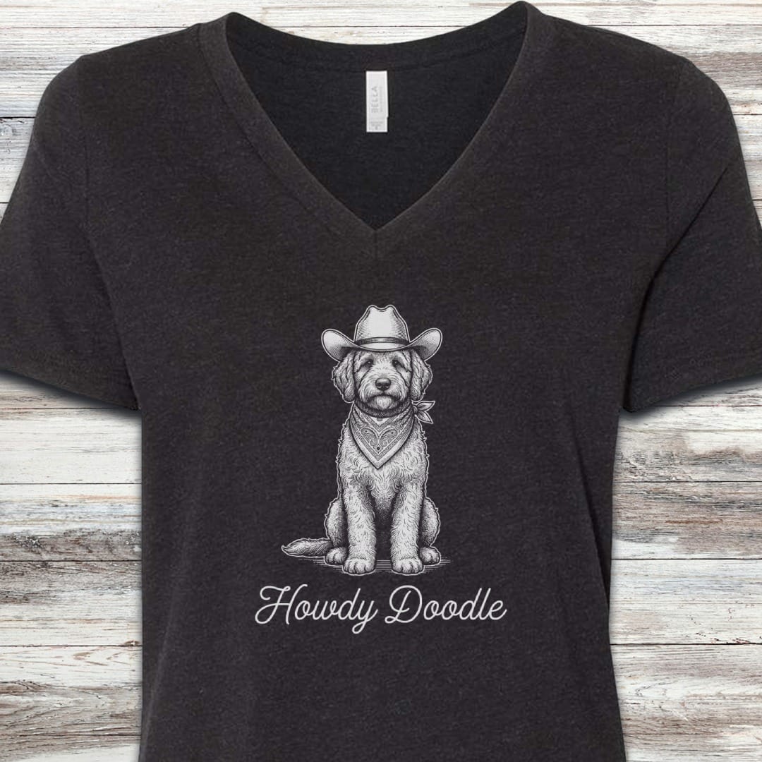 Doodle Howdy Doodle V-Neck Tee
