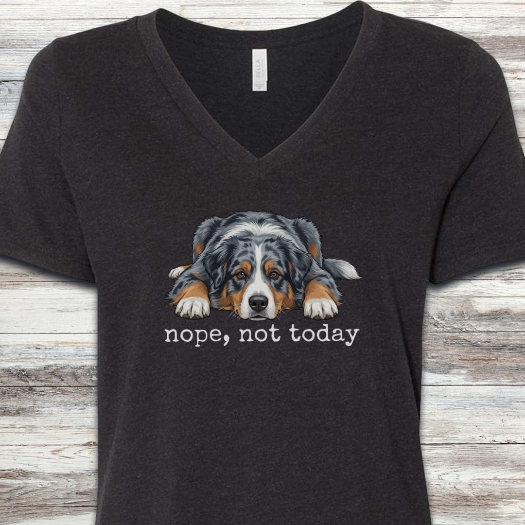 Australian Shepherd Nope V-Neck