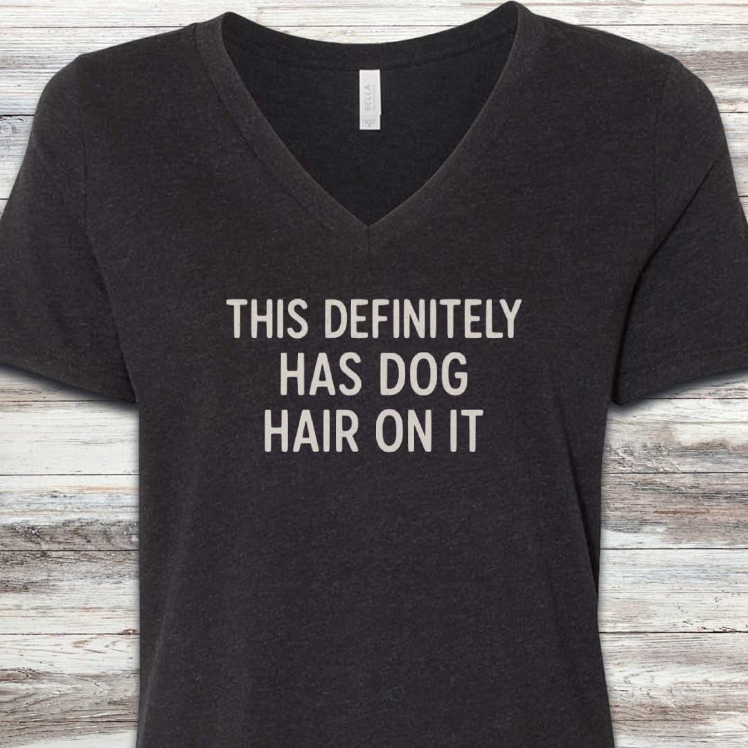 This Has Dog Hair V-Neck Tee