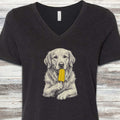 Golden Retriever Pupsicle V-Neck Tee