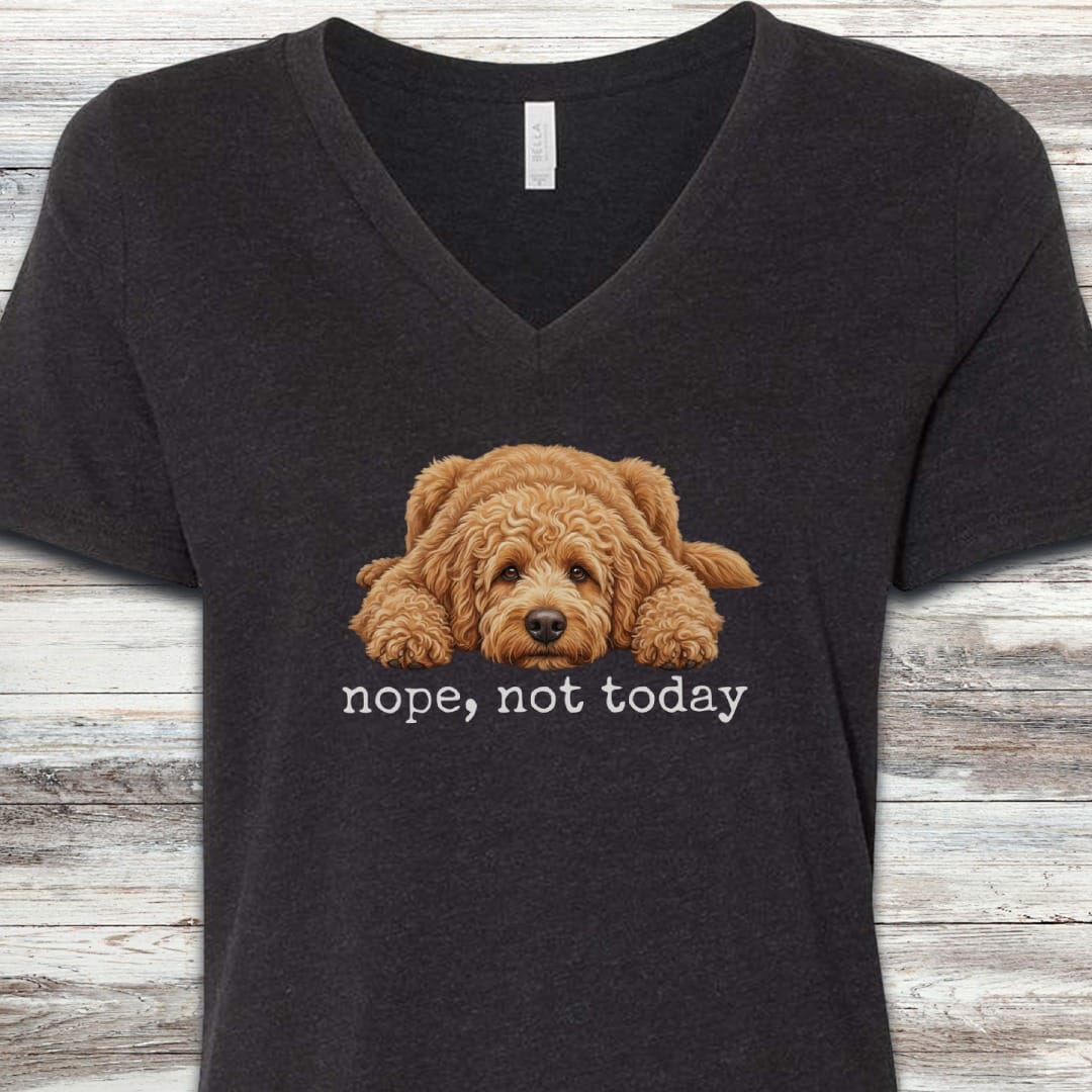Goldendoodle Nope V-Neck